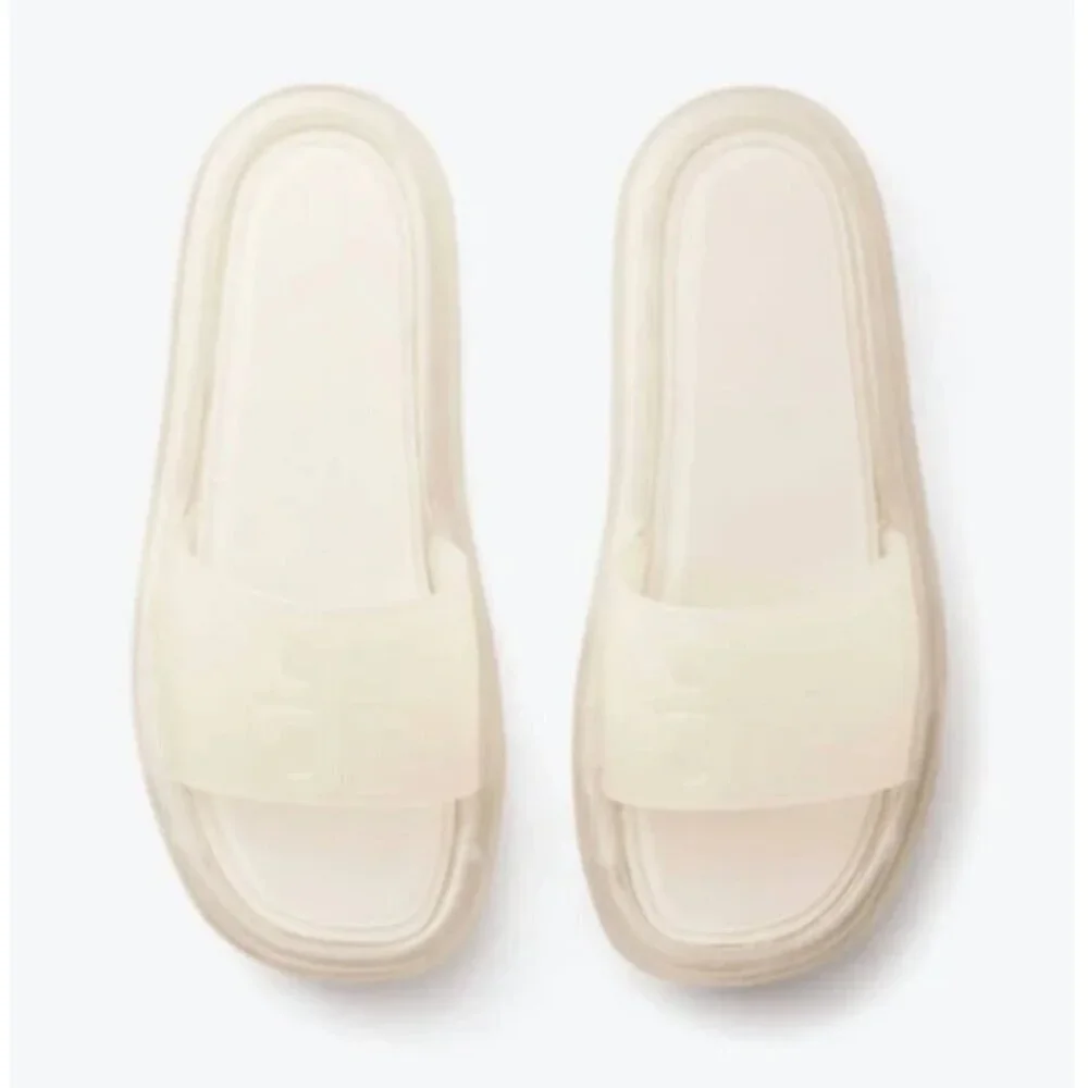 Tory Burch Bubble Jelly Slide Sandals | New Ivory | Size 9 | NWT